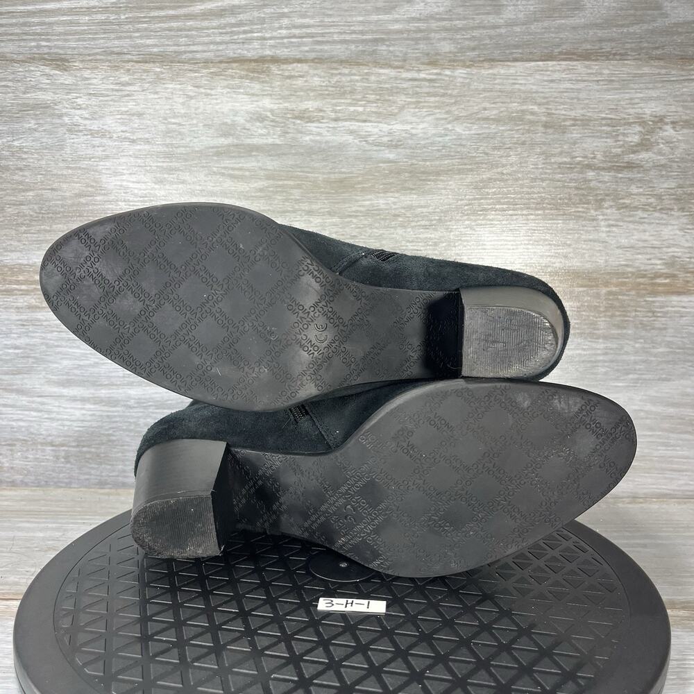Vionic Women’s Jessie Black Suede Zip Up Ankle Booties Size 8.5 - Picture 11 of 11